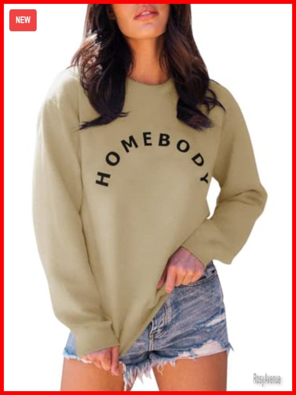 Womens Graphic Sweatshirt Crew Neck Loose Pullover Long Sleeve Casual Top